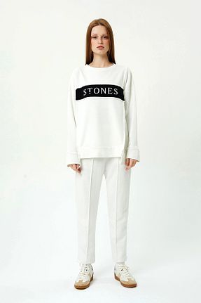 ست بالاتنه و پائین تنه سفید زنانه بافتنی SAINT ONES - کد 881456951