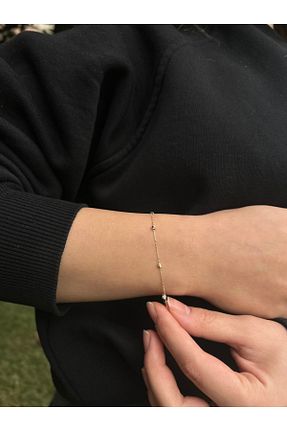 دستبند طلا زرد زنانه 14 عیار Goldium Jewellery - کد 881460229