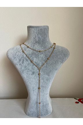 گردنبند جواهر زرد زنانه Asteria Jewelry - کد 873083120