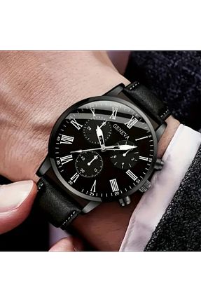 ساعت مچی مشکی مردانه 43 میلی متر Geneva - کد 881500346