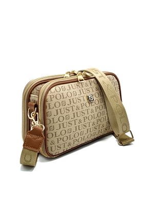 کیف دوشی بژ زنانه چرم مصنوعی Just Polo - کد 278348729