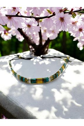 دستبند جواهر رنگی زنانه سنگ طبیعی Uzman Tasarım - کد 873069131