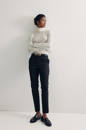 شلوار مشکی زنانه پلی استر H&M - کد 858374939