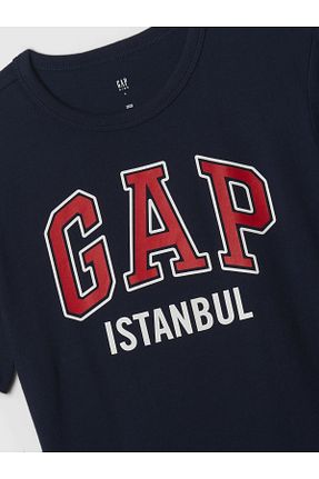 تیشرت سرمه ای بچه گانه رگولار GAP - کد 832460408