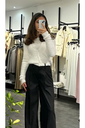 شلوار مشکی زنانه الاستان - ویسکون - پلی استر Butik - کد 881648146