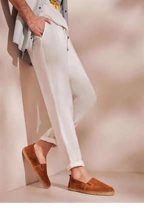 کفش اسپادریل قهوه ای مردانه جیر Su Espadril - کد 331534243