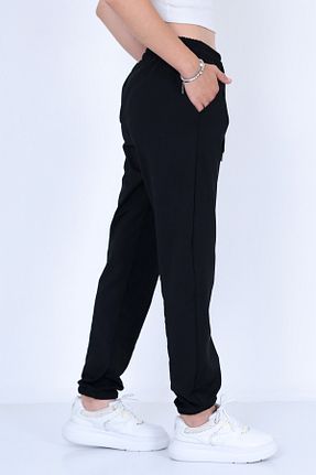 شلوار کرمگن مشکی زنانه رگولار TİGERS - کد 210343670