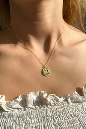 گردنبند نقره طلائی زنانه 925 عیار Spossy Silver Jewelry - کد 881670995