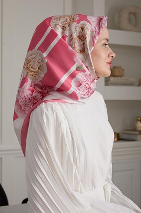 شال صورتی زنانه Poly Twill NAGE COLLECTION - کد 881674183