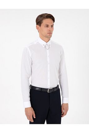 پیراهن سفید مردانه اسلیم فیت Pierre Cardin - کد 881674912