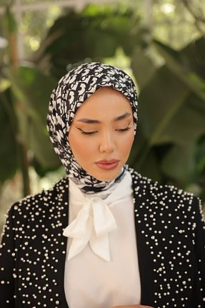 شال مشکی زنانه پلی ساتن diorel - کد 881673755