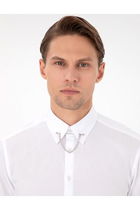 پیراهن سفید مردانه اسلیم فیت Pierre Cardin - کد 881674912