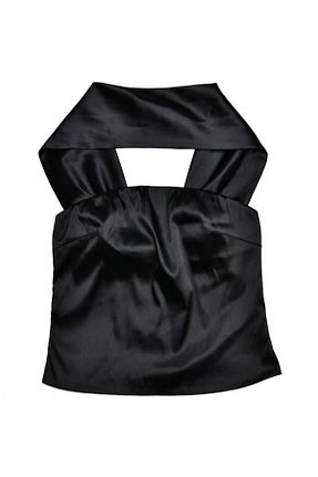 بادی مشکی زنانه Boyundan Bağlamalı theanemos - کد 823613323