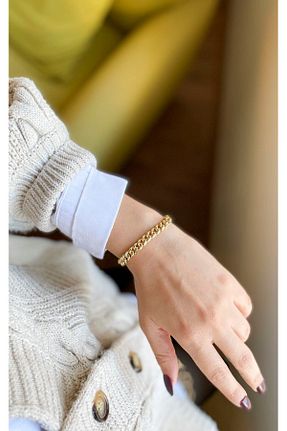 دستبند جواهر طلائی زنانه فلزی Sacha Accessories - کد 881677203