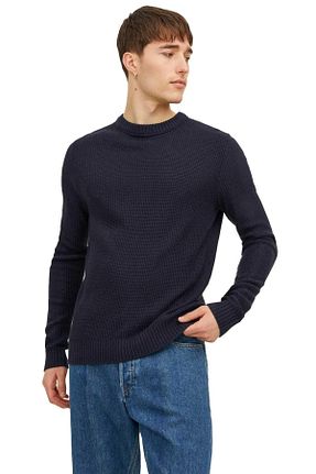 پلیور سرمه ای مردانه ساده Jack & Jones - کد 854643611