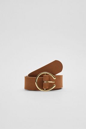 کمربند قهوه ای زنانه پلی اورتان Stradivarius - کد 881682375