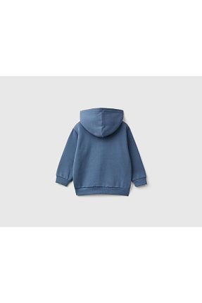 سوئیشرت آبی بچه گانه نقش دار / کار شده United Colors of Benetton - کد 877239427