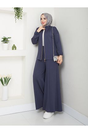 ست بالاتنه و پائین تنه طوسی زنانه بافت Moda Krash - کد 881686369