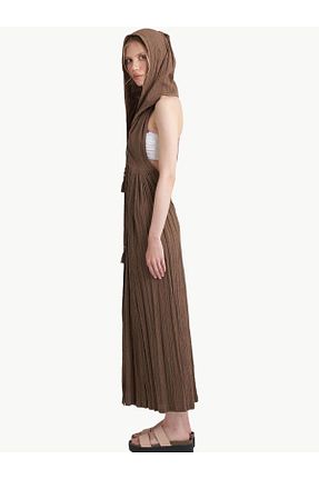 کیمونو و کافتان قهوه ای زنانه %100 پنبه Rivus - کد 752862738