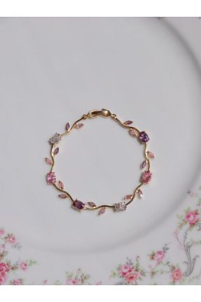 دستبند جواهر طلائی زنانه زیرکن Reorah Collection - کد 841930037