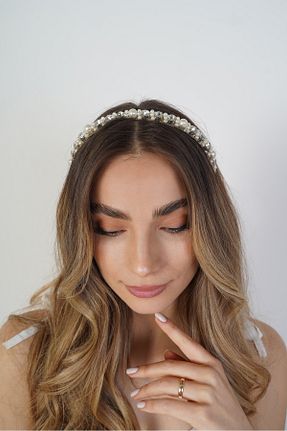 تاج زنانه مروارید Nişantaşı tasarım - کد 881698716
