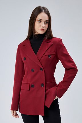 کت زرشکی زنانه رگولار Bolivente - کد 881708293
