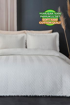 روتختی تکنفره بژ پنبه ای Evlen Home Collection - کد 48339484