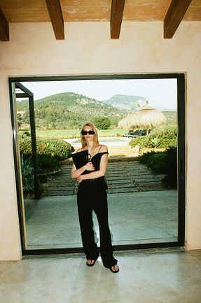شلوار مشکی زنانه پنبه ای H&M - کد 857900811
