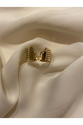 انگشتر استیل (فولاد) طلائی زنانه استیل (فولاد) Venüs Accessory - کد 772934590