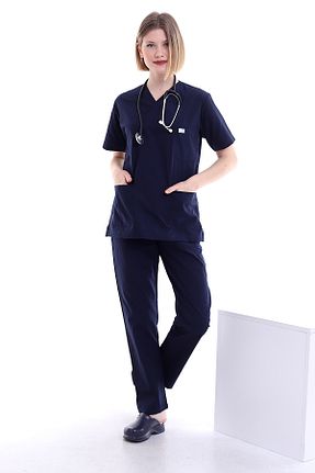 ست بالاتنه و پائین تنه سرمه ای زنانه بافتنی Esen Forma - کد 881716958