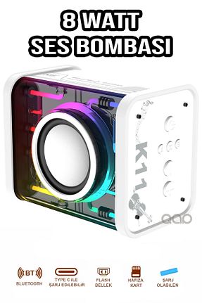 اسپیکر بلوتوث سفید TEKNOHANE - کد 881746030