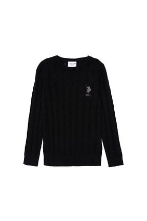 پلیور مشکی بچه گانه ساده U.S. Polo Assn. - کد 881736672