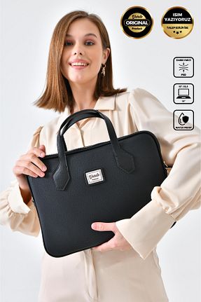 کیف لپ تاپ و مدارک مشکی زنانه چرم مصنوعی Vardo - کد 770310153