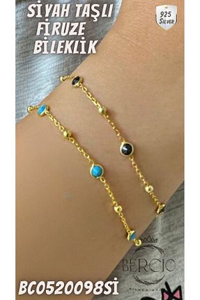 دستبند نقره مشکی زنانه 925 عیار BerCio Store - کد 771341272