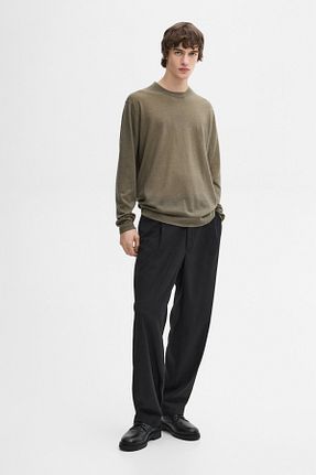 پلیور نارنجی مردانه ساده Massimo Dutti - کد 881746476