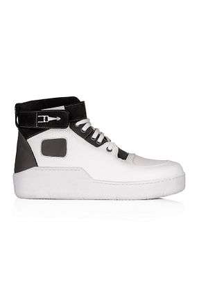 کفش اسنیکر طوسی مردانه چرم اصل Gacco Shoes - کد 881755171