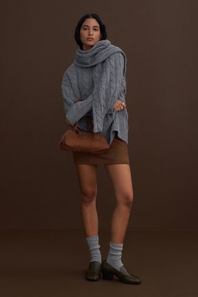 پلیور طوسی زنانه ساده mathilda store - کد 862498322