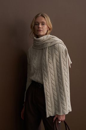 پلیور بژ زنانه Saç Örgü Mathilda By Çiğdem Bilici - کد 881796518