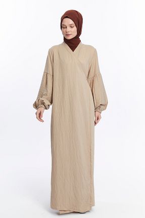 کلاه و ابایا بژ زنانه پنبه ای me like home - کد 881851852