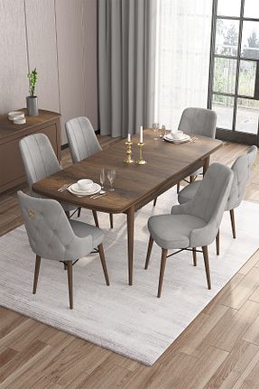 ست میز آشپزخانه قهوه ای MDF Canisa Concept - کد 193348650