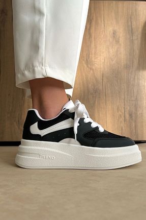 کفش اسنیکر مشکی زنانه بند دار Mupa Shoes - کد 797545843