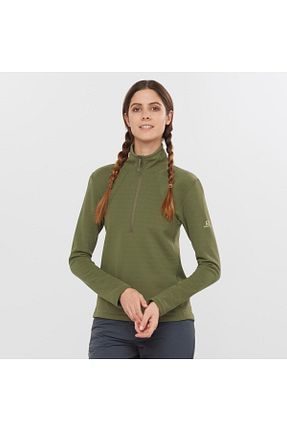 سوئیشرت اسپرت سبز زنانه پشم Salomon - کد 334562997