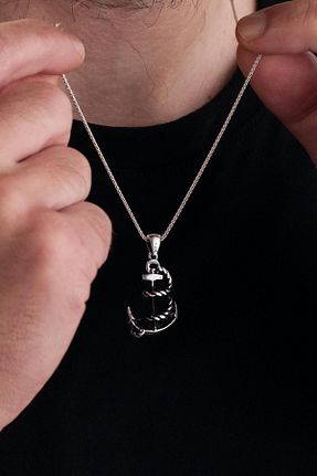 گردنبند نقره مردانه 925 عیار Tmt Silver - کد 881898042