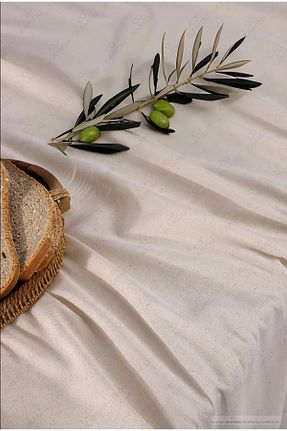 رومیزی بژ کتان lemsel - کد 898625468