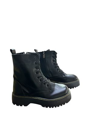 بوت برفی مشکی زنانه چرم مصنوعی Legend - کد 881890376
