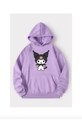 سوئیشرت بنفش زنانه چاپی DEEFWEAR - کد 881899734