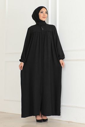 کلاه و ابایا مشکی زنانه پنبه ای OKTAYUSTA COLLECTİON - کد 436043717