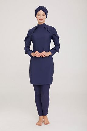 مایو حجاب سرمه ای زنانه ساده Remsa Mayo - کد 735379746