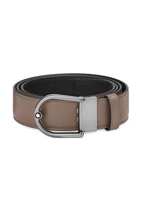 کمربند قهوه ای مردانه Mont Blanc - کد 854150797