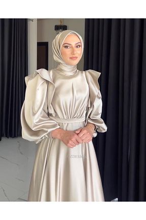 شال بژ زنانه ÖZDESİGN - کد 881909295